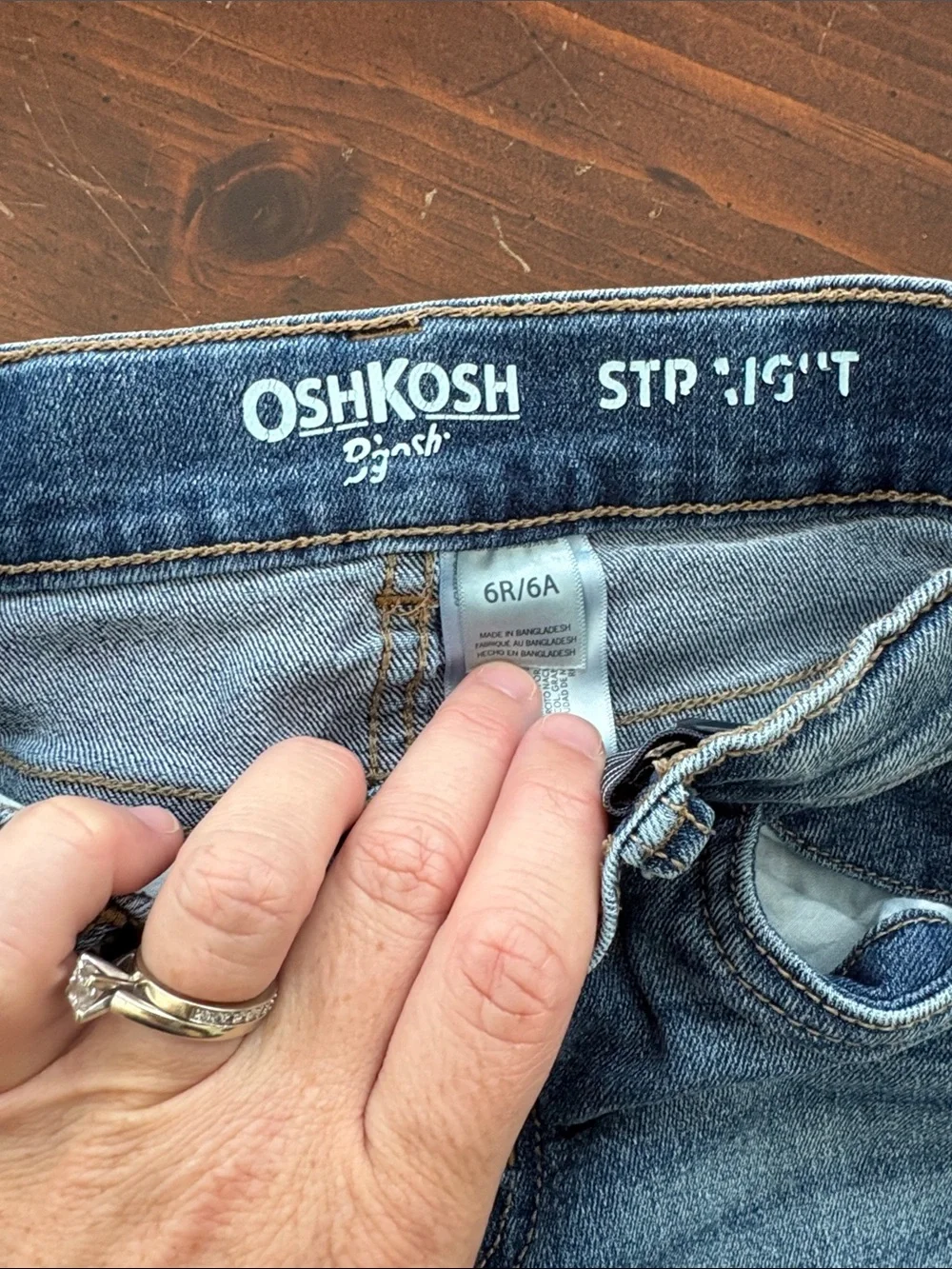 OshKosh B'gosh Slim Straight Jeans in Faded Blue Wash